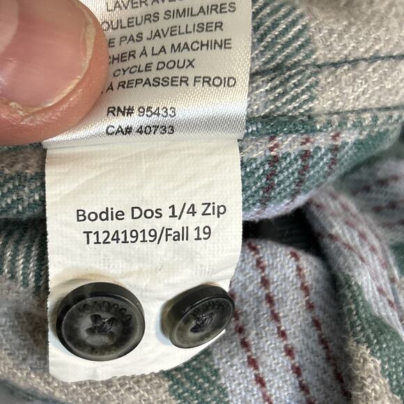Toad & Co Womens Bodie Dos 1/4 Zip Womens Flannel Shirt Size Large Outdoor - Picture 10 of 13